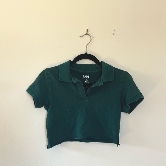 Collared Crop Top - Picture 1 of 2